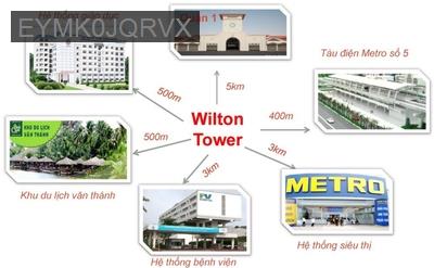 Chủ cần bán CC Wilton Tower,- 93m2, 3PN,2wc -  8ty5. - Phường 25  -  Quận Bình Thạnh 