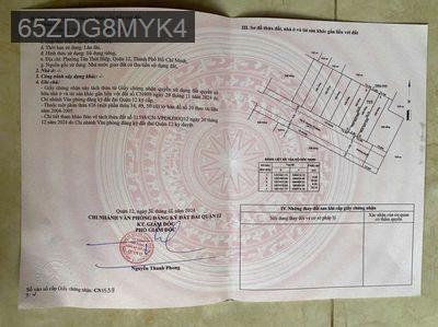 Cần bán nhà 1/ Dương thị 10 - Phường Tân Thới Hiệp  -  Quận 12 