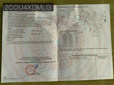 Bán gấp nhà Mặt tiền Hà Huy Giáp - Phường Thạnh Xuân  -  Quận 12 