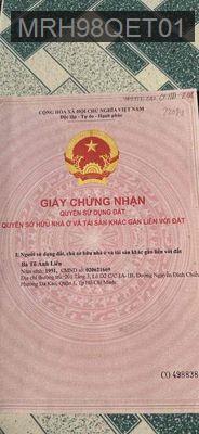 chính chủ sử dụng cần bán - Xã Tân Thạnh Đông  -  Huyện Củ Chi 