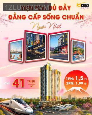 Mở bán căn hộ Bcons Asahi 1pn chỉ 1ty5 2pn 1ty99 - Phường Đông Hòa  -  Thị xã Dĩ An 