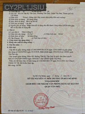 Cần bán nhà CHDV đang cho thuê khoán 22/thang - Phường Tân Quý  -  Quận Tân Phú 