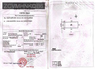 Bán nhà 5x12.3m hẻm xe hơi chỉ 5.5 tỷ còn TL - Phường Tân Thới Hoà  -  Quận Tân Phú 