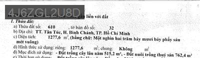 Vị trí trung tâm thị trấn Tân Túc, Bình Chánh - TT. Tân Túc  -  Huyện Bình Chánh 