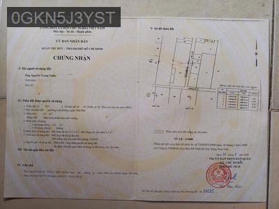 TẶNG NHÀ TRÊN ĐẤT 5,4M x 23M=124,2M2. ĐƯỜNG SỐ 32, LINH ĐÔNG, THỦ ĐỨC - Phường Linh Đông  -  Quận Thủ Đức 