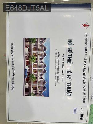 CHÍNH CHỦ BÁN ĐẤT 5X20M KDC AN THỊNH BÀ ĐIỂM 4 HM - Xã Bà Điểm  -  Huyện Hóc Môn 