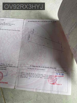 cần bán đất có nhà sẵn - Xã Mỹ Hạnh Nam  -  Huyện Đức Hòa 