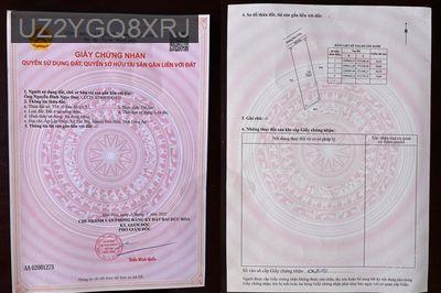 CHÍNH CHỦ BÁN ĐẤT MẶT TIỀN BÀU CÔNG ĐỨC HOÀ LONG AN - Xã Tân Mỹ  -  Huyện Đức Hòa 