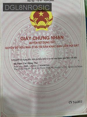 Đất ở - Xã Tân Thạnh Đông  -  Huyện Củ Chi 