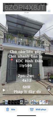 Bán nhà - Xã Bình Hưng  -  Huyện Bình Chánh  - 60m² - 1.6tỷ