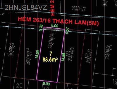 263/16/7 Thạch Lam_P.Phú Thạnh_Q.Tân Phú - Phường Phú Thạnh  -  Quận Tân Phú 