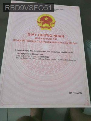 Bán gấp - giá tốt - chính chủ - Xã Lương Bình  -  Huyện Bến Lức 