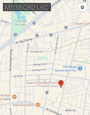 BÁN CĂN HỘ CHUNG CƯ QUẬN 6 - 2 TỶ 50 TRIỆU - Phường 10  -  Quận 6 