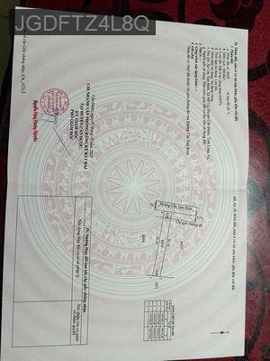 Chính chủ cần bán đất full thổ có sổ 7tr/m2 - Xã Mỹ Lệ  -  Huyện Cần Đước 