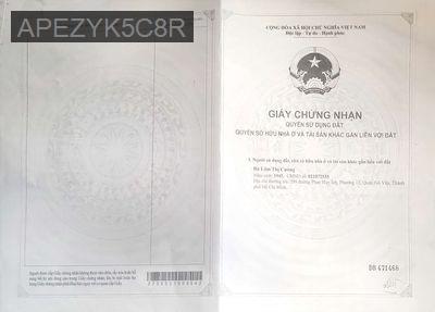 Bán Đất Củ Chi - Xã Phước Vĩnh An  -  Huyện Củ Chi 