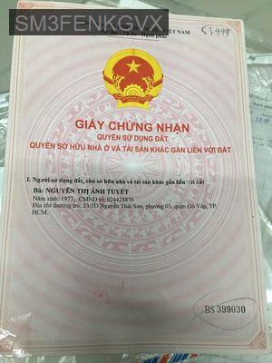 Bán nhà - Phường 3  -  Quận Gò Vấp  - 45m² - 6.6tỷ