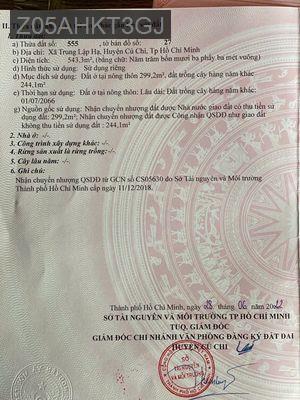 BÁN MẶT BẰNG KINH DOANH SIÊU HẤP DẪN - Xã Trung Lập Hạ  -  Huyện Củ Chi 