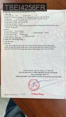 Chính chủ nhà đường số 28 p6 1 lầu sổ riêng gửi 20 triệu dẫn giúp - Phường 6  -  Quận Gò Vấp 