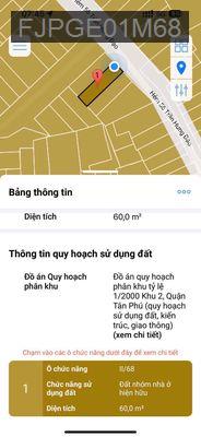 Bán nhà - Phường Tân Sơn Nhì  -  Quận Tân Phú  - 70m² - 8tỷ
