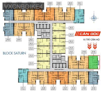 Chính chủ bán căn hộ 69m2, 2PN, Q7 Riverside Complex, căn góc siêu đẹp - Phường Phú Thuận  -  Quận 7 