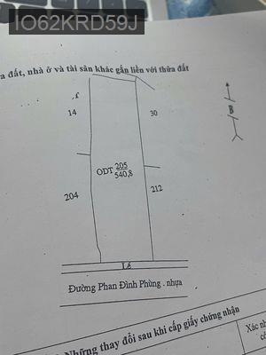 Bán nhà mặt tiền - Phường 2  -  Thành phố Tân An  - 540m² - 13.7tỷ