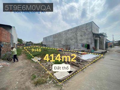 Bán Đất tại Đức Hoà, Long An, giá hời 4.7 tỷ, 414m2 đã lên full thổ cư - Xã Đức Hoà Hạ  -  Huyện Đức Hòa 