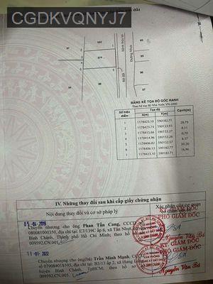 Đất Mặt tiền kênh - Xã Bình Chánh  -  Huyện Bình Chánh 