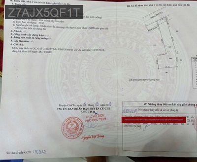 GẤP LẮM RỒI 1412M2 ĐẤT MẶT TIỀN TỈNH LỘ 6 GIAO TỈNH LỘ 15, 3.1TỶ - Xã An Nhơn Tây  -  Huyện Củ Chi 