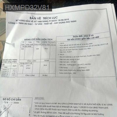 Nhà bán ấp 3 xã Xuân Thới son - Xã Xuân Thới Sơn  -  Huyện Hóc Môn 