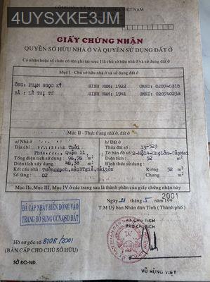 CHÍNH CHỦ KẸT TIỀN CẦN BÁN NHÀ ĐƯỜNG BÌNH THỚI, P11, QUẬN 11, TPHCM - Phường 11  -  Quận 11 