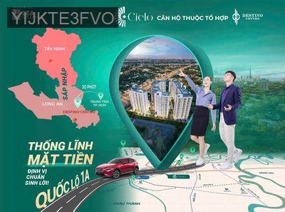 Căn Hộ Cao Cấp CieLo QL1A  1PN Khách Kẹt Tiền Bán Giá 1.010 Cả VAT - Xã Mỹ Yên  -  Huyện Bến Lức 
