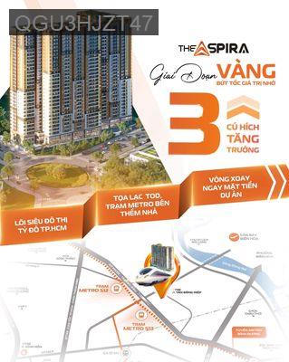 -Căn hộ  67m2 2 PN The Aspira P.Tân Đông Hiệp - Phường Tân Bình  -  Thị xã Dĩ An 