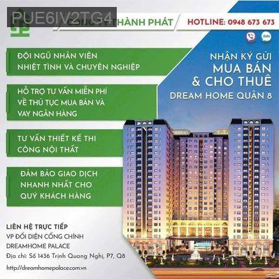 BÁN CÁC CĂN DREAMHOME MỚI NHẤT HÔM NAY. CHỈ TỪ 2,150 TỶ. LH XEM NHÀ. - Phường 7  -  Quận 8 