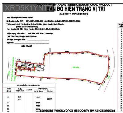 5000m2 đất (2600m2 thổ cư) MT Nguyễn Cửu Phú, Tân Kiên - Xã Tân Kiên  -  Huyện Bình Chánh 