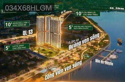 Căn hộ cao cấp ven sông Sài Gòn chỉ từ 21% Giá Full 2,6tỷ cho CH 2PN - Phường Hiệp Bình Phước  -  Quận Thủ Đức 