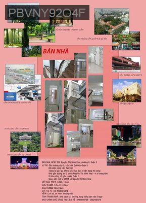 Bán gấp nhà trung tâm Quận 3 - Phường Võ Thị Sáu  -  Quận 3  Bán gấp nhà trung tâm Quận 3 - Phường Võ Thị Sáu  -  Quận 3