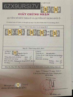 Bán nhà - Phường 1  -  Quận 5  - 54m² - 13.2tỷ