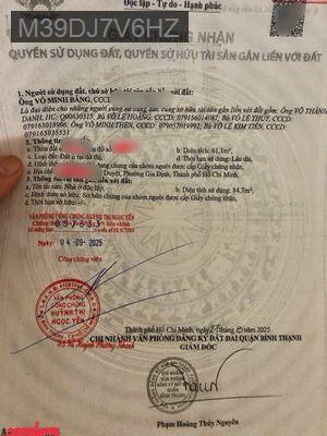 🔥VỊ TRÍ SIÊU HIẾM 🌟NGAY LÊ VĂN DUYỆT - GIÁP QUẬN 1 - Phường 1  -  Quận Bình Thạnh 