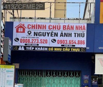 Nhà Mặt Tiền Nguyễn Ảnh Thủ - Xã Trung Chánh  -  Huyện Hóc Môn 