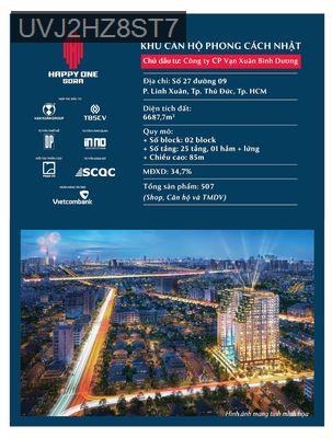 CH Happy One Sora Phạm Văn Đồng giá 3.25tỷ/2PN - 2WC Tặng Smart Home - Phường Linh Xuân  -  Quận Thủ Đức 