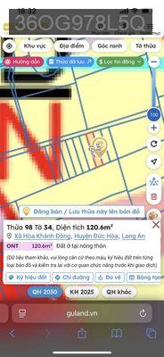 Bán Gấp Đất Đức Hoà QLN2 Giá Rẻ - Xã Hoà Khánh Đông  -  Huyện Đức Hòa 