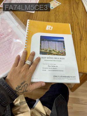 Chính chủ bán căn hộ C06.20 tầng 6 Diamond Riverisde - Phường 16  -  Quận 8 