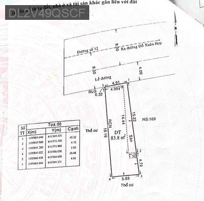 Bán gấp nở hậu, mới đẹp, mặt tiền đường 12, Phước Bình, Thủ Đức - Phường Long Bình  -  Quận 9 