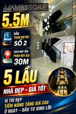 Hot - 8m Mặt tiền đường Phan Huy Ích, 5 lầu giá siêu tốt - Phường 12  -  Quận Gò Vấp 