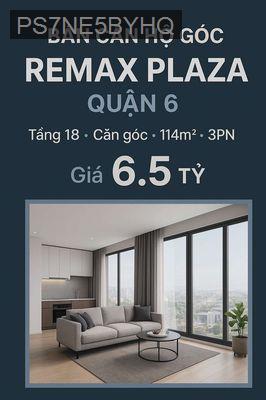 Quận 6💥BÁN CĂN HỘ REMAX PLAZA💥 114m2💥 3pn2wc⚠️FULL NỘI THẤT CAO CẤP - Phường 1  -  Quận 6 