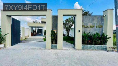2 tỏi mấy mà có nhà villa sân vườn hồ bơi ngay vùng ven sài gòn - Xã Phước Hậu  -  Huyện Cần Giuộc 