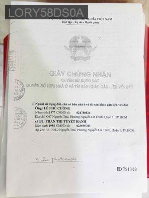 Nhà dì mình cần bán 8tỷ (tl) gần chợ rạch ông q8 - Phường 3  -  Quận 8 