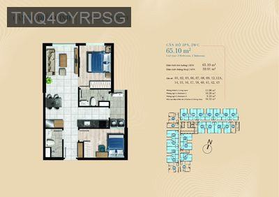 Chung cư Dĩ An The Gió 2pn,2wc - Ưu đãi 3̀% khi booking trước mở bán - Phường Bình An  -  Thị xã Dĩ An 