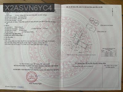 Bán nhà - Phường Nguyễn Cư Trinh  -  Quận 1  - 26m² - 9.5tỷ