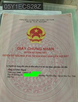 Bán đất Mặt Tiền Tỉnh Lộ 8 (Củ Chi) Full Thổ Cư, ngay cầu Phú Cường - Xã Bình Mỹ  -  Huyện Củ Chi 